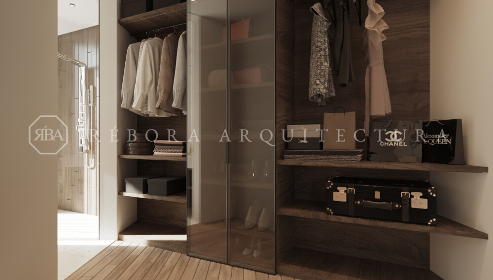 Casa en venta en Bugambilias. Precioso vestidor boutique de lujo.