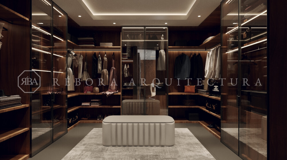 Rebora Arquitectos | Casa en venta en Bugambilias . Precioso vestidor boutique de lujo.